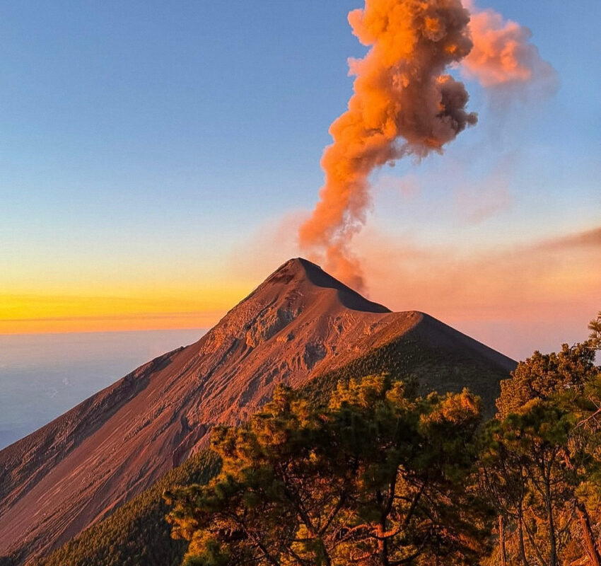 Hiking an Active Volcano in Guatemala